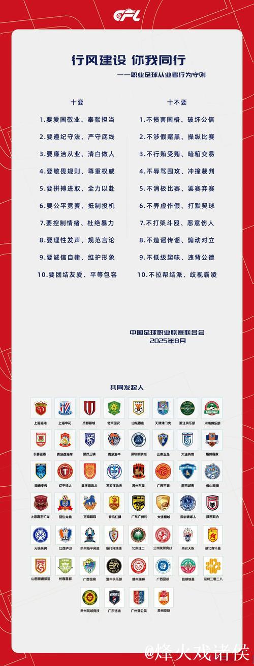 中足联与各俱乐部发起《职业足球从业者行为守则》 中足联与各俱乐部发起《职业足球从业者行为守则》